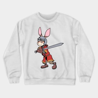 In armor with long sword - Rabbit Crewneck Sweatshirt